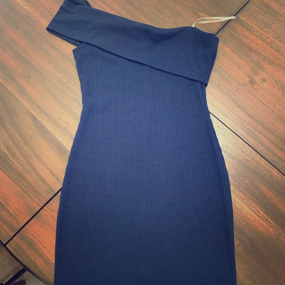 Ribbed sweater dress